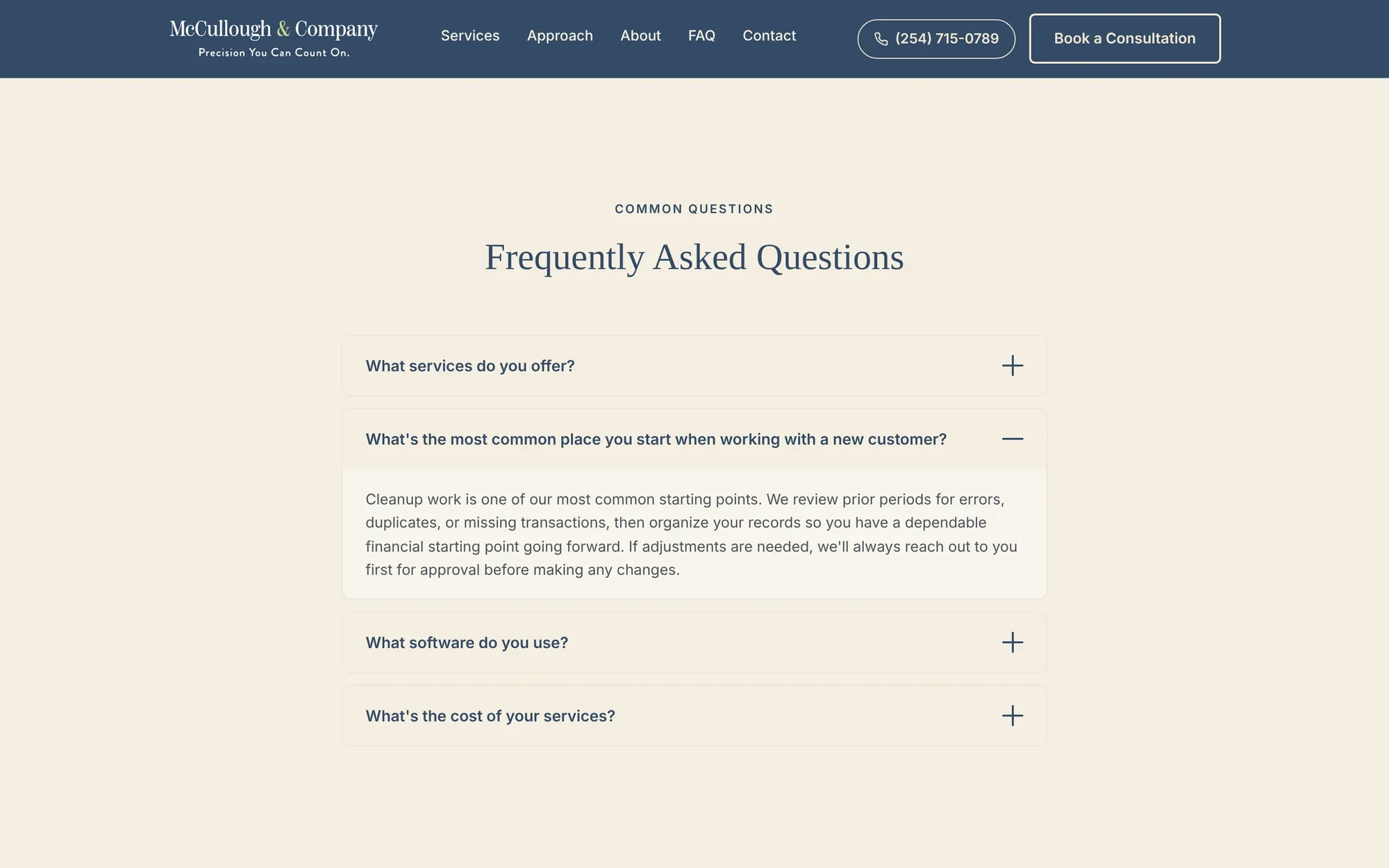 The questions prospects would otherwise call to ask.